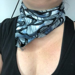 Blue Vintage Neckerchief Scarf